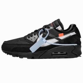 Off-White x Nike Air Max 90 Black off white branded stylish streetwear sneakers