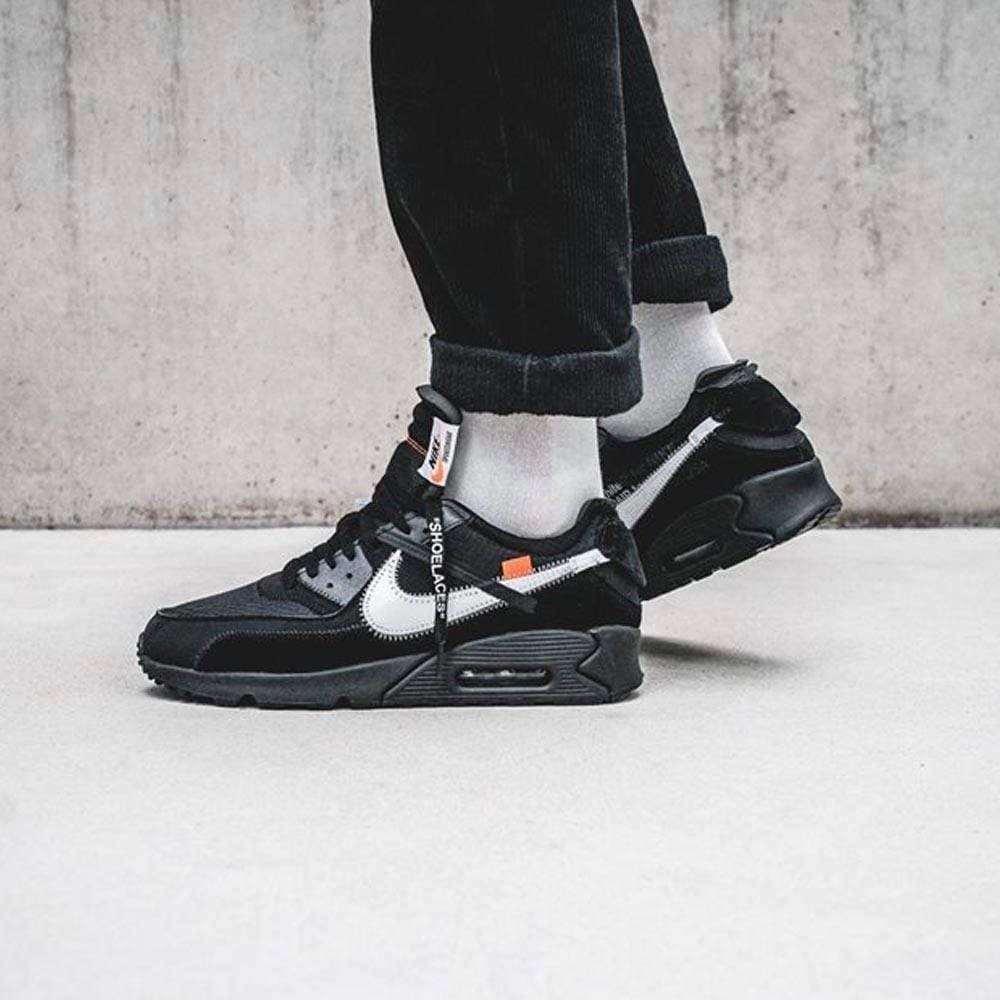 Off-White x Nike Air Max 90 Black Off White Sneakers