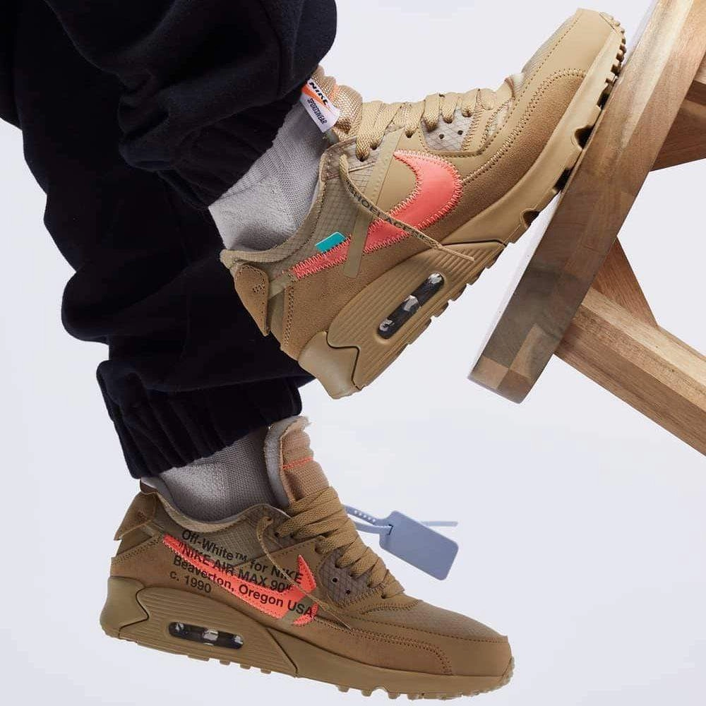 Off-White x Nike Air Max 90 Desert Ore Off White Sneakers