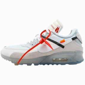 Off-White x Nike Air Max 90 White off white branded stylish streetwear sneakers