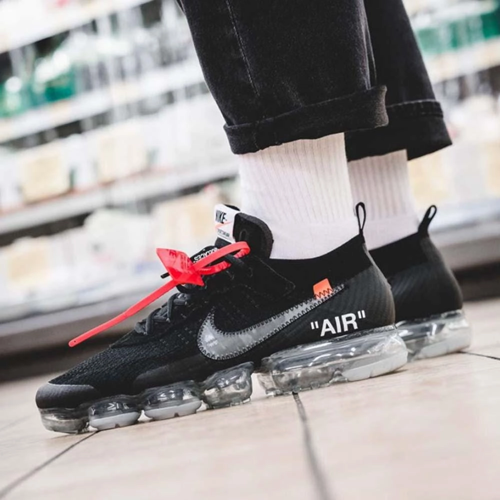 Off-White x Nike Air VaporMax Flyknit Black Off White Sneakers