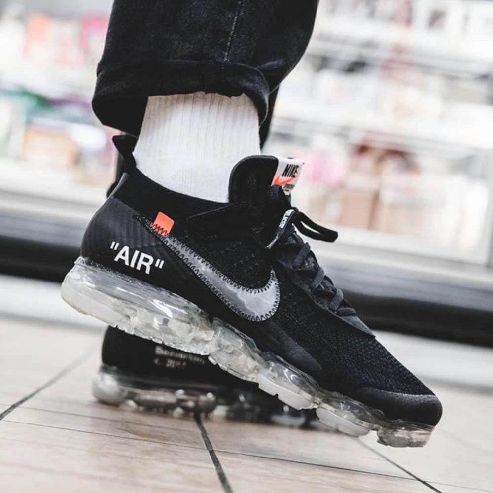 Off-White x Nike Air VaporMax Flyknit Black Off White Sneakers