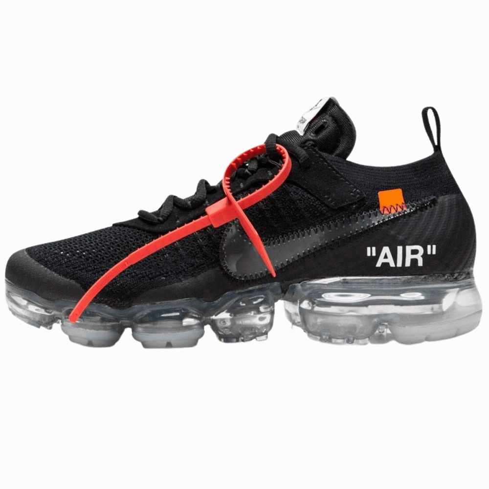 Off-White x Nike Air VaporMax Flyknit Black off white branded stylish streetwear sneakers