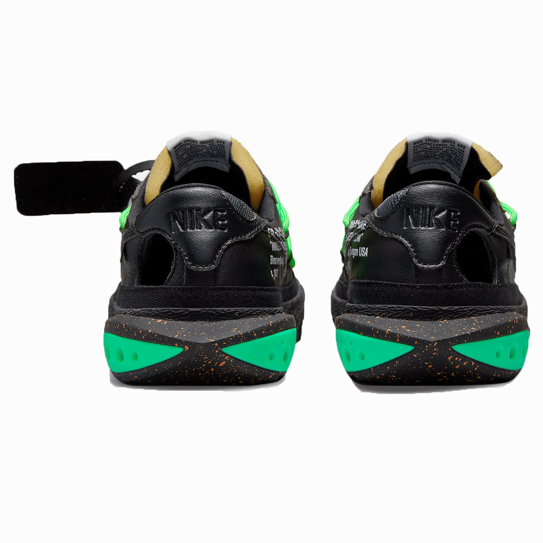 Off-White x Nike Blazer Low 'Black Electro Green' Off White Sneakers