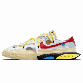 Off-White x Nike Blazer Low 'White University Red' off white branded stylish streetwear sneakers