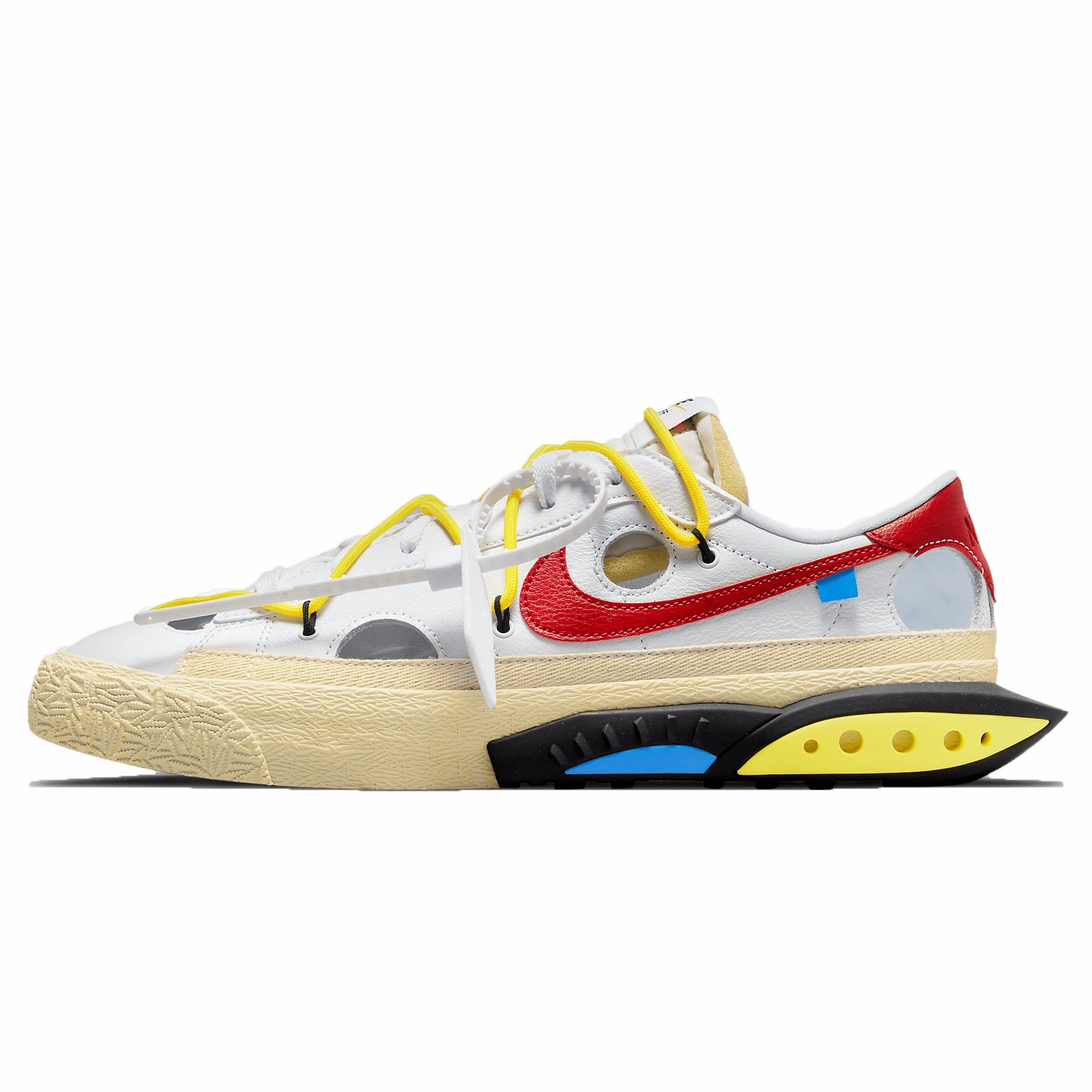 Off-White x Nike Blazer Low 'White University Red' off white branded stylish streetwear sneakers