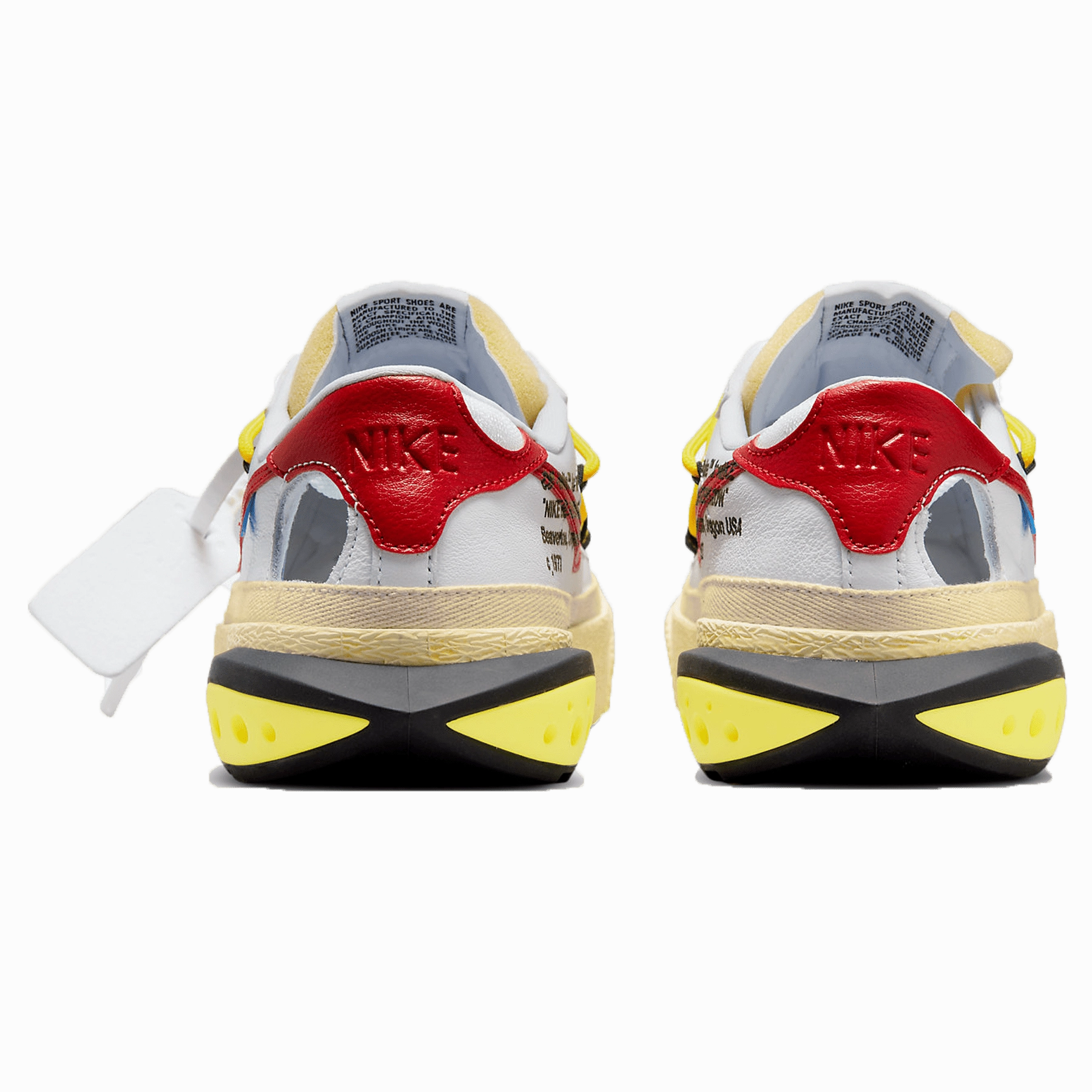 Off-White x Nike Blazer Low 'White University Red' Off White Sneakers