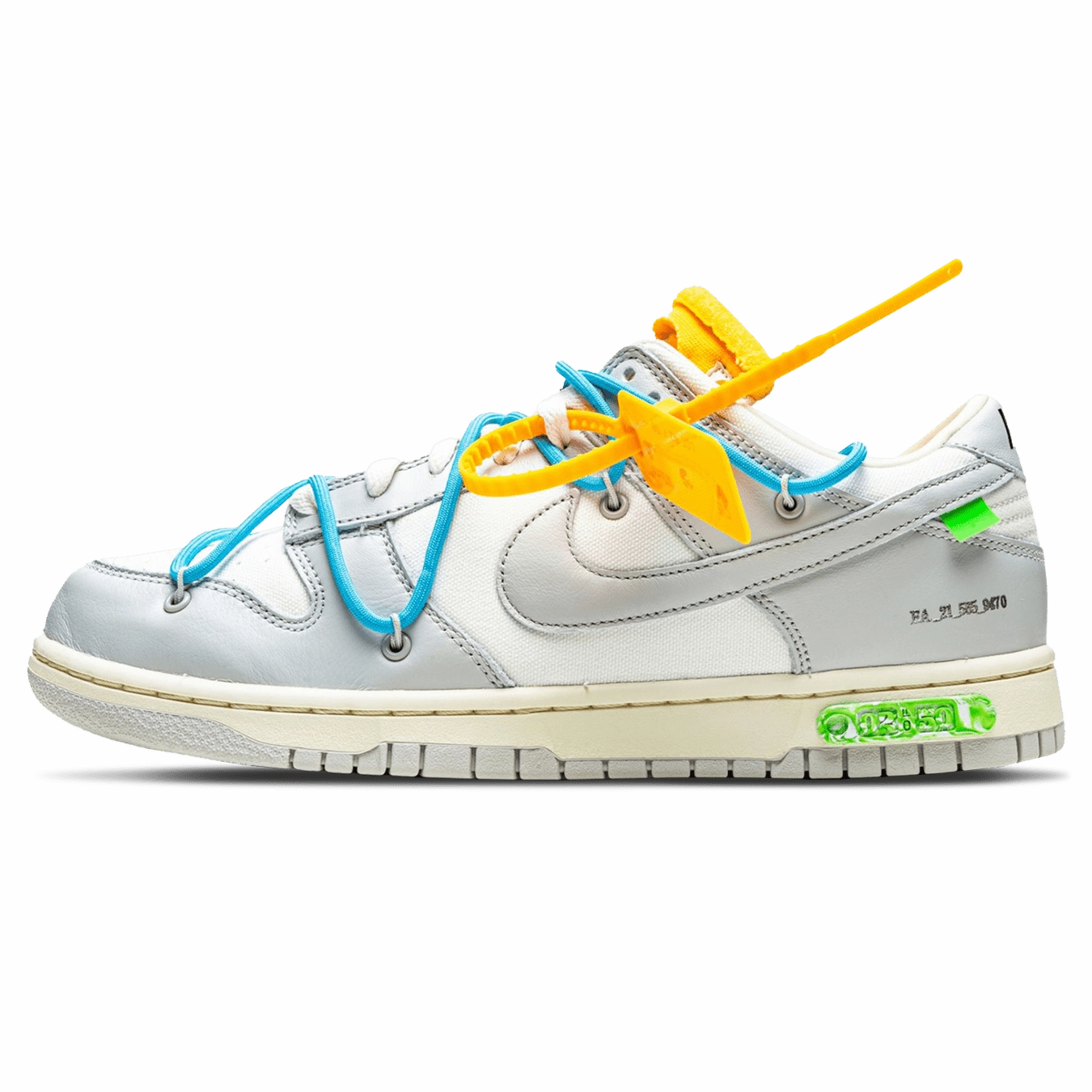 Off-White x Nike Dunk Low 'Lot 02 of 50' off white branded stylish streetwear sneakers