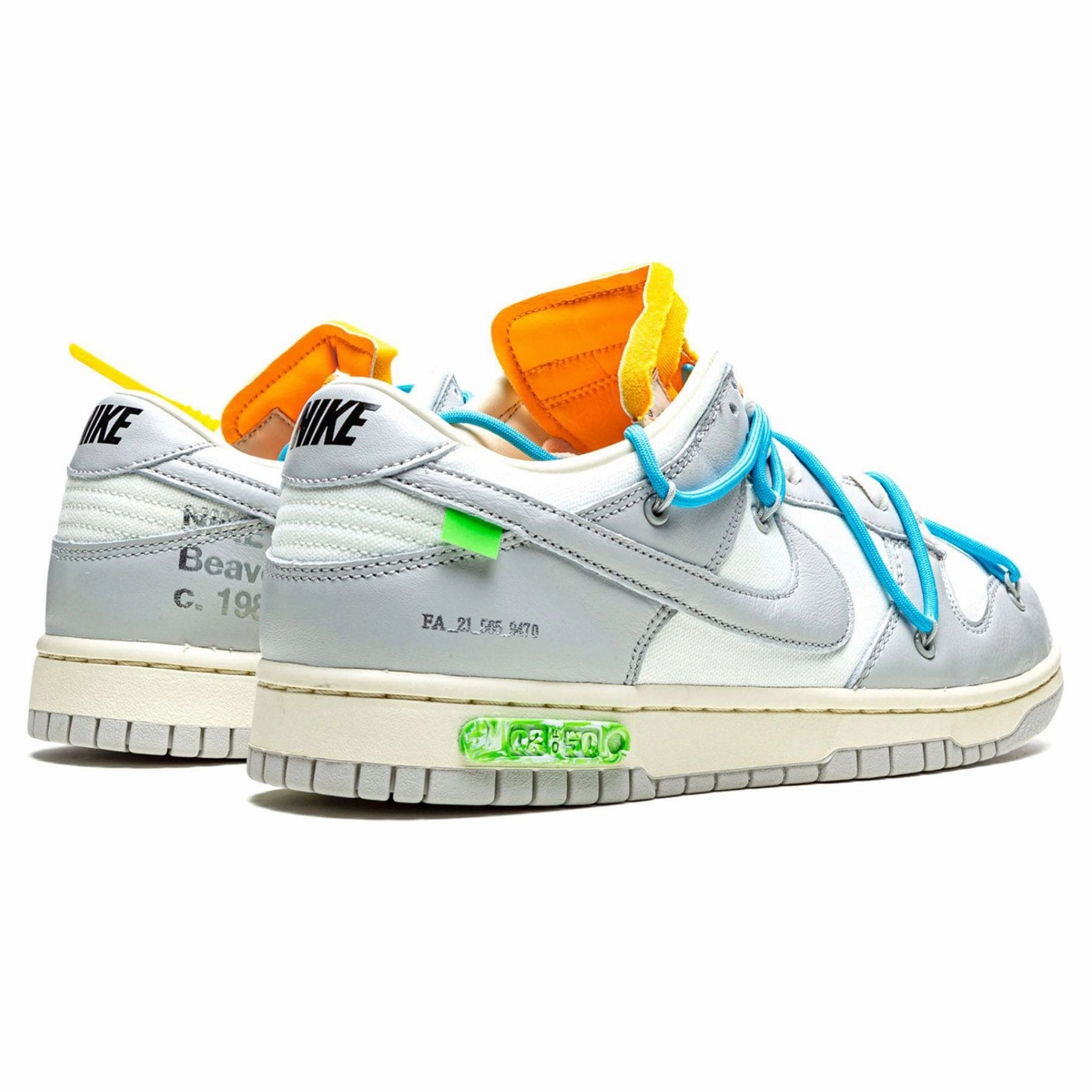 Off-White x Nike Dunk Low 'Lot 02 of 50' Off White Sneakers