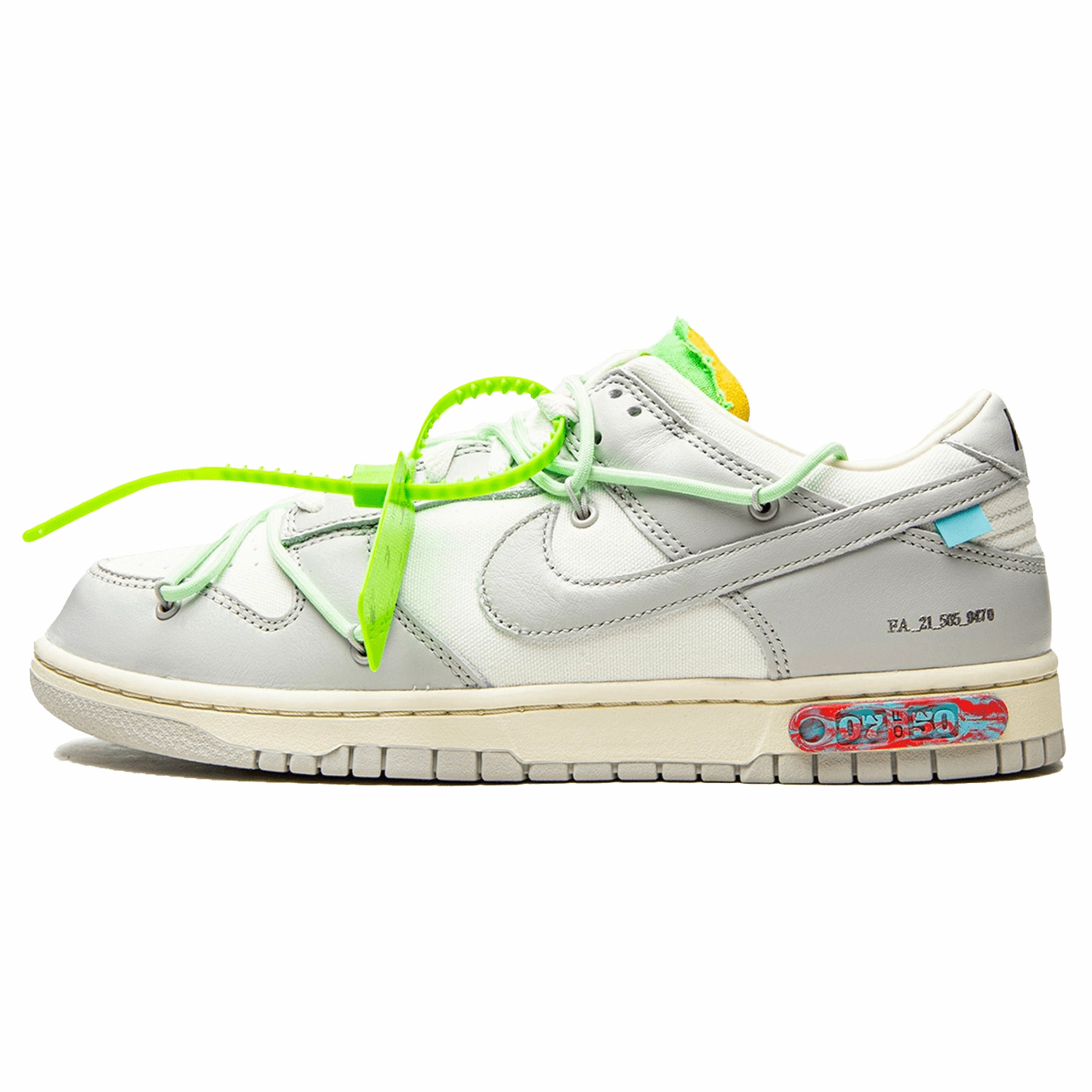 Off-White x Nike Dunk Low 'Lot 07 of 50' off white branded stylish streetwear sneakers
