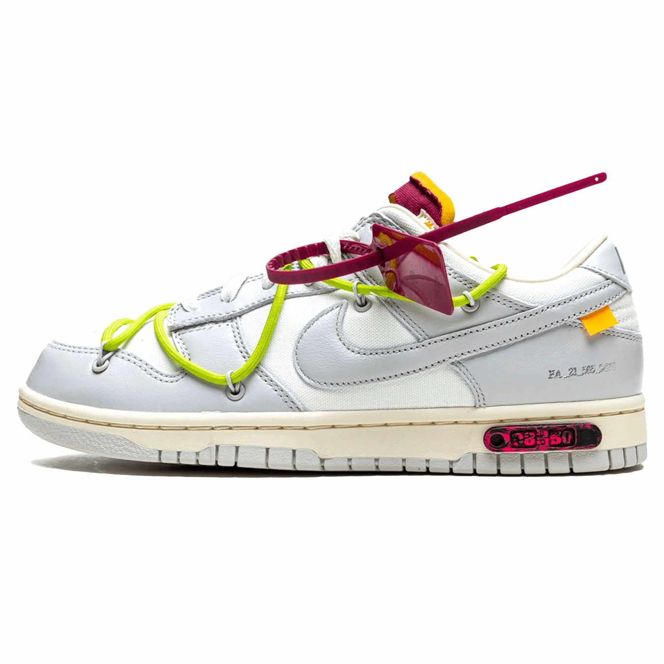 Off-White x Nike Dunk Low 'Lot 08 of 50' off white branded stylish streetwear sneakers