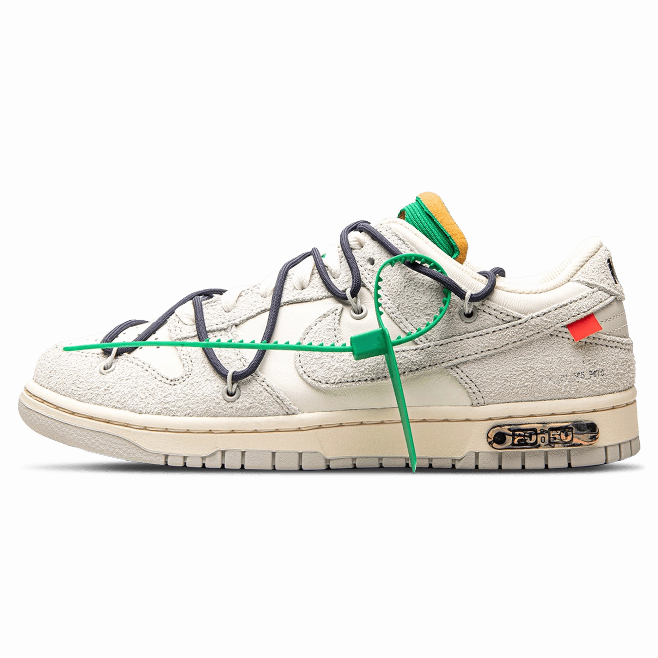 Off-White x Nike Dunk Low 'Lot 20 of 50' off white branded stylish streetwear sneakers
