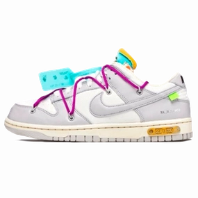 Off-White x Nike Dunk Low 'Lot 21 of 50' off white branded stylish streetwear sneakers