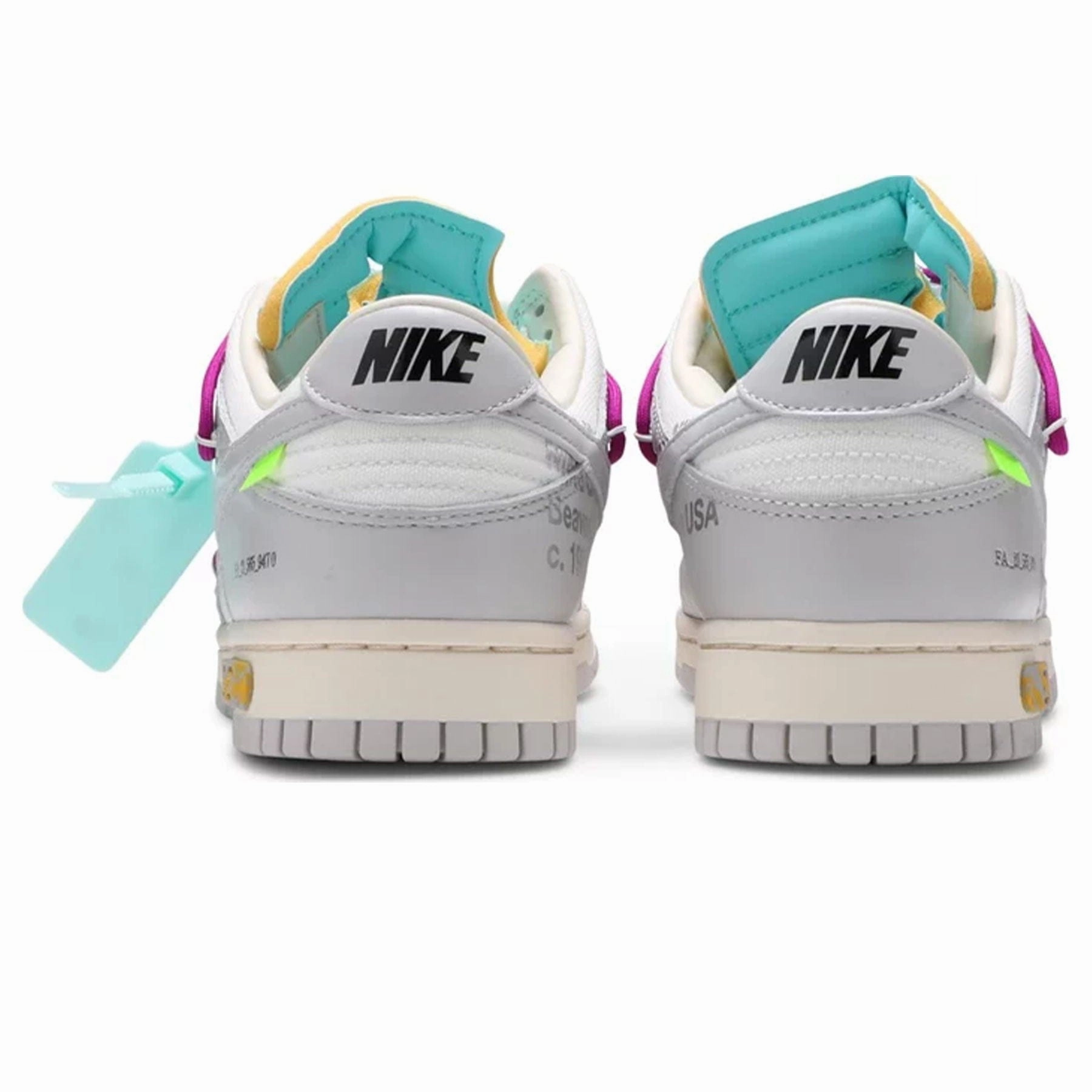 Off-White x Nike Dunk Low 'Lot 21 of 50' Off White Sneakers