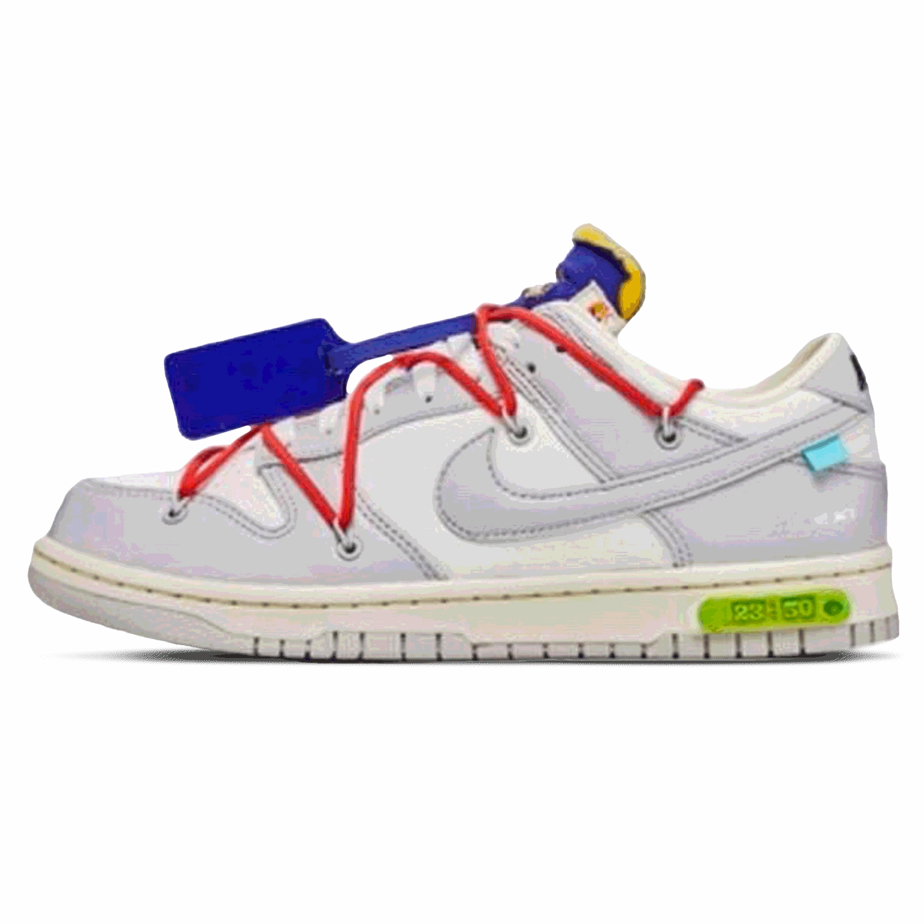 Off-White x Nike Dunk Low 'Lot 23 of 50' off white branded stylish streetwear sneakers