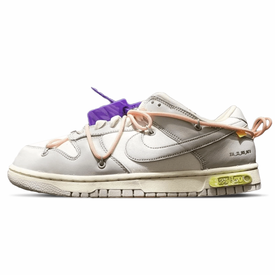 Off-White x Nike Dunk Low 'Lot 24 of 50' off white branded stylish streetwear sneakers