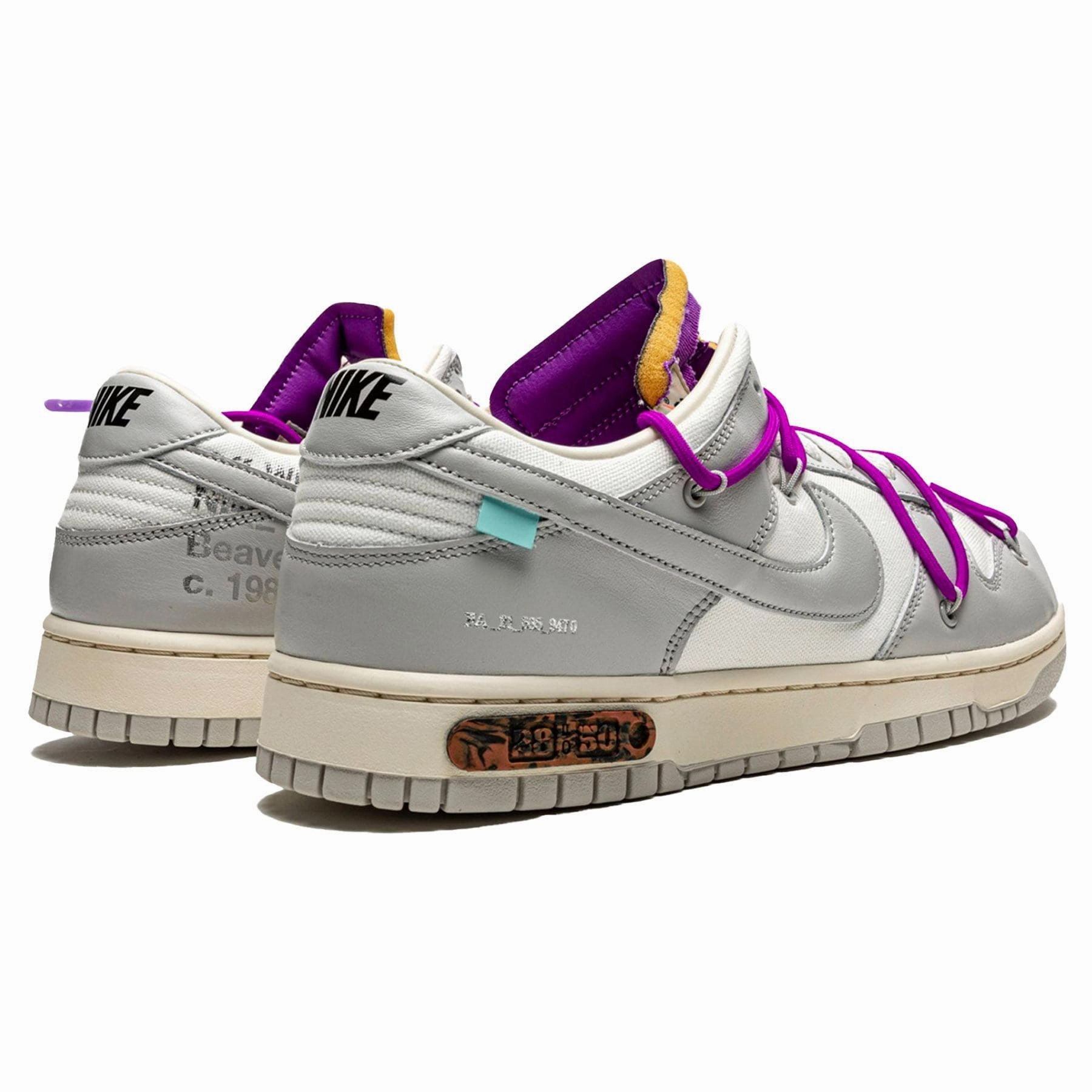 Off-White x Nike Dunk Low 'Lot 28 of 50' Off White Sneakers