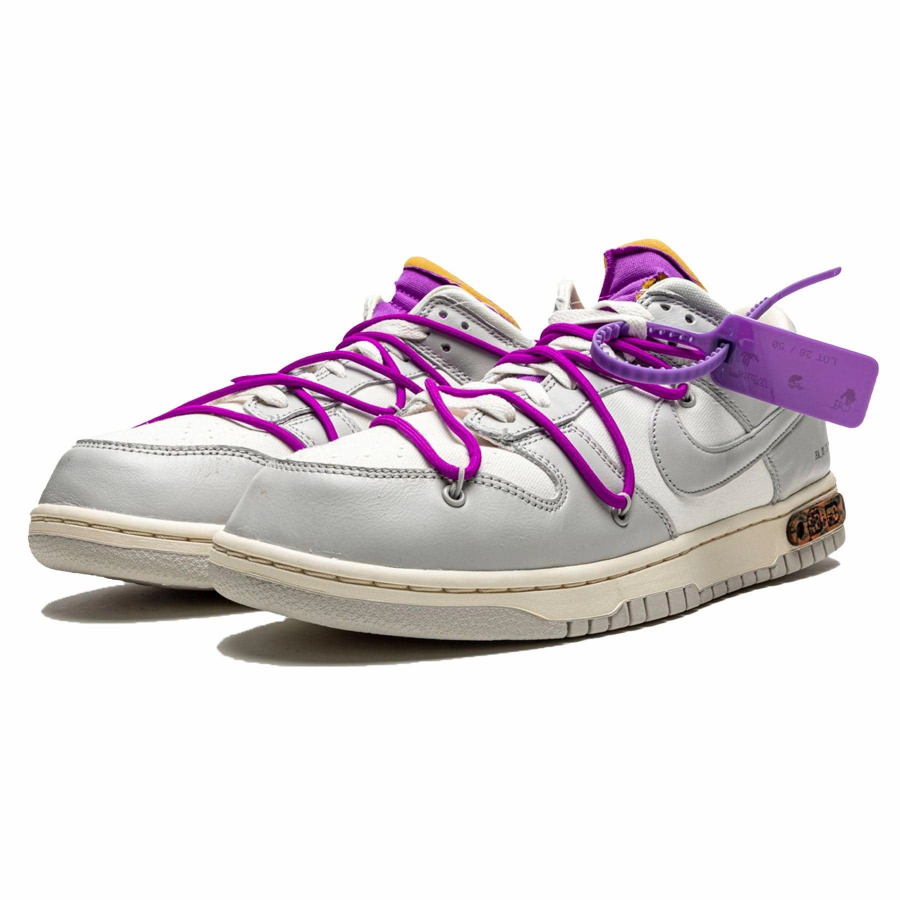 Off-White x Nike Dunk Low 'Lot 28 of 50' Off White Sneakers