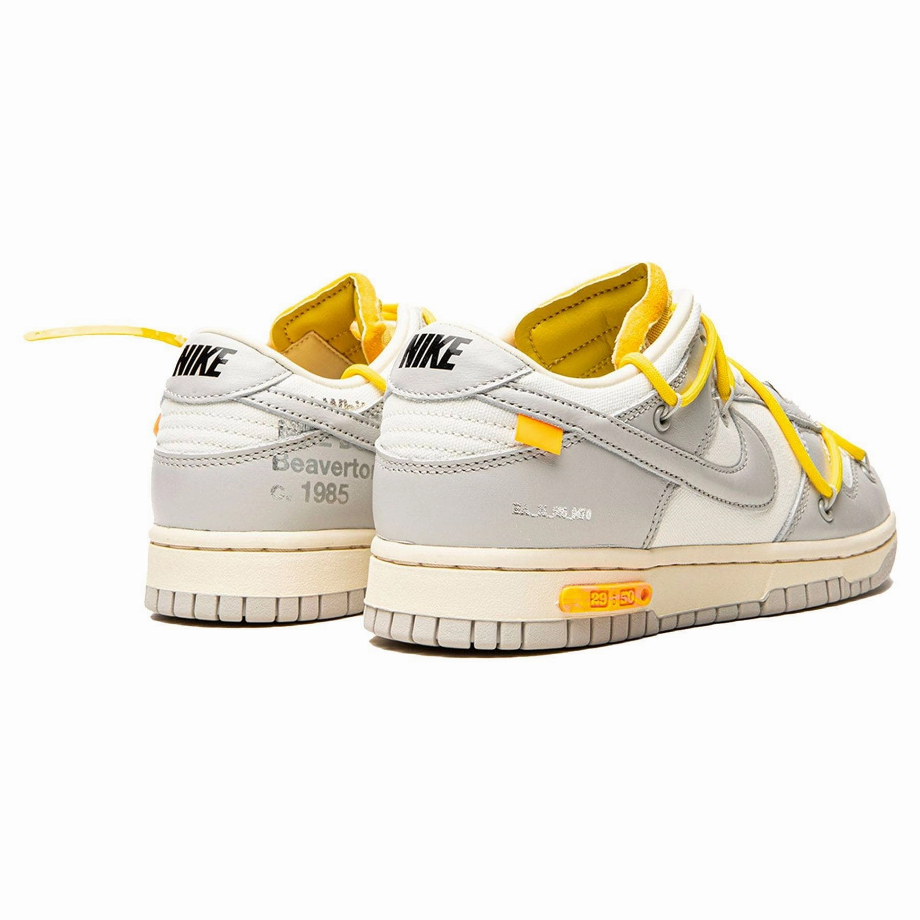 Off-White x Nike Dunk Low 'Lot 29 of 50' Off White Sneakers