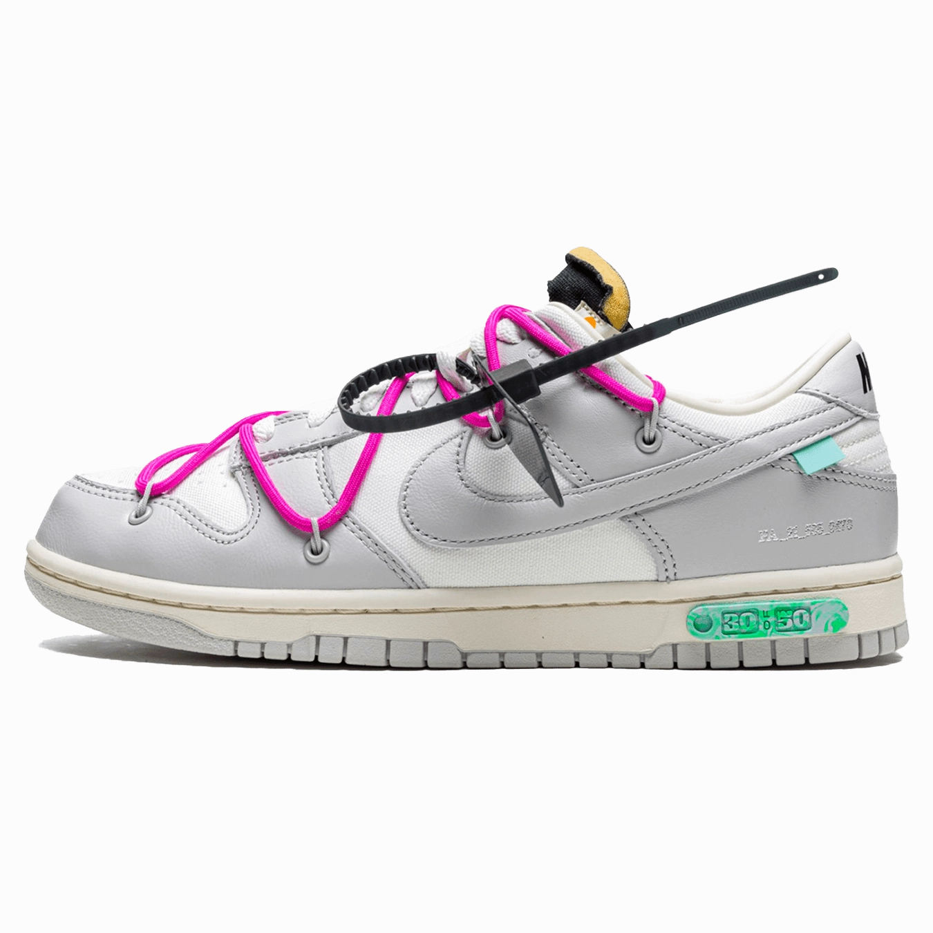 Off-White x Nike Dunk Low 'Lot 30 of 50' off white branded stylish streetwear sneakers