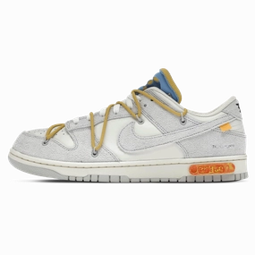 Off-White x Nike Dunk Low 'Lot 34 of 50' off white branded stylish streetwear sneakers