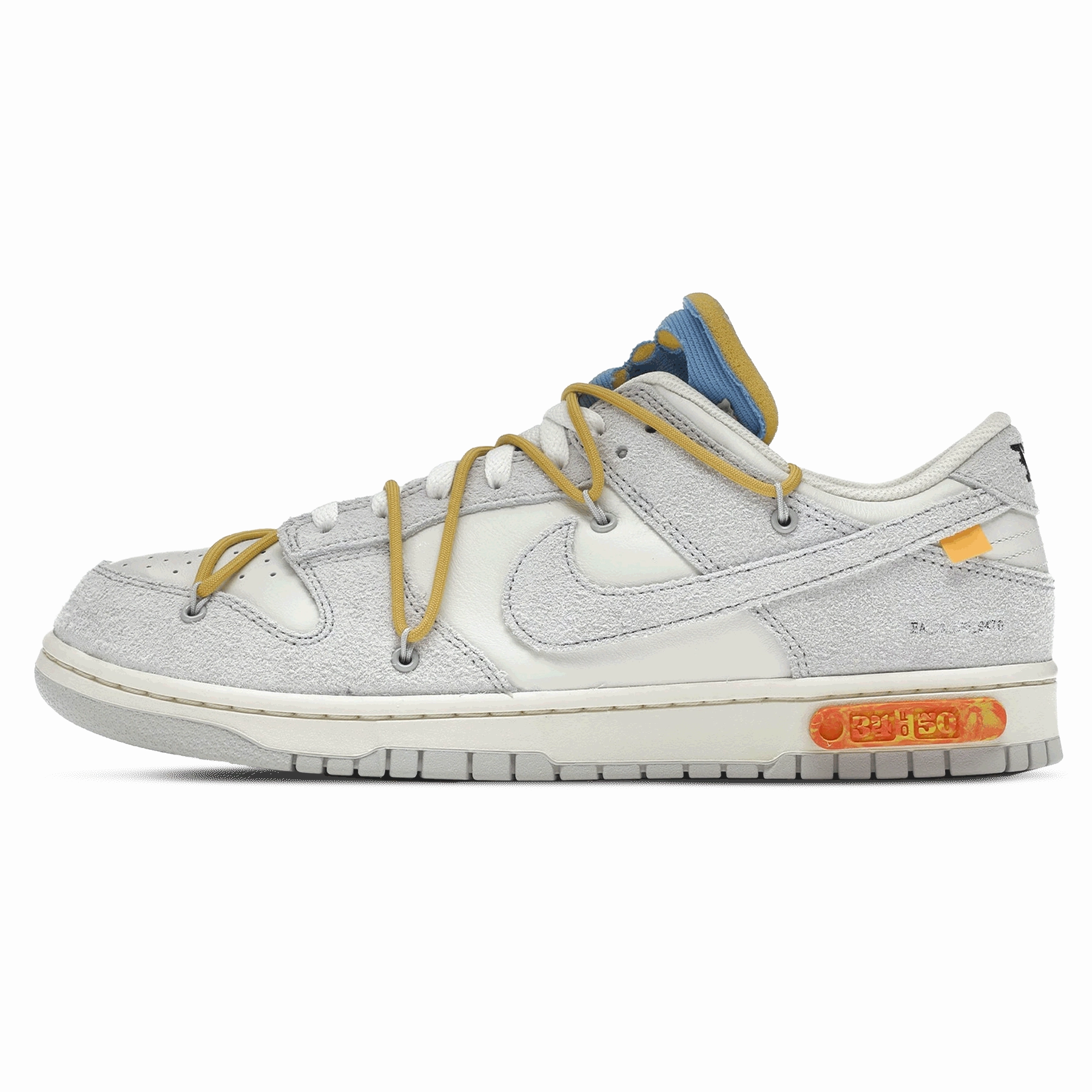 Off-White x Nike Dunk Low 'Lot 34 of 50' off white branded stylish streetwear sneakers