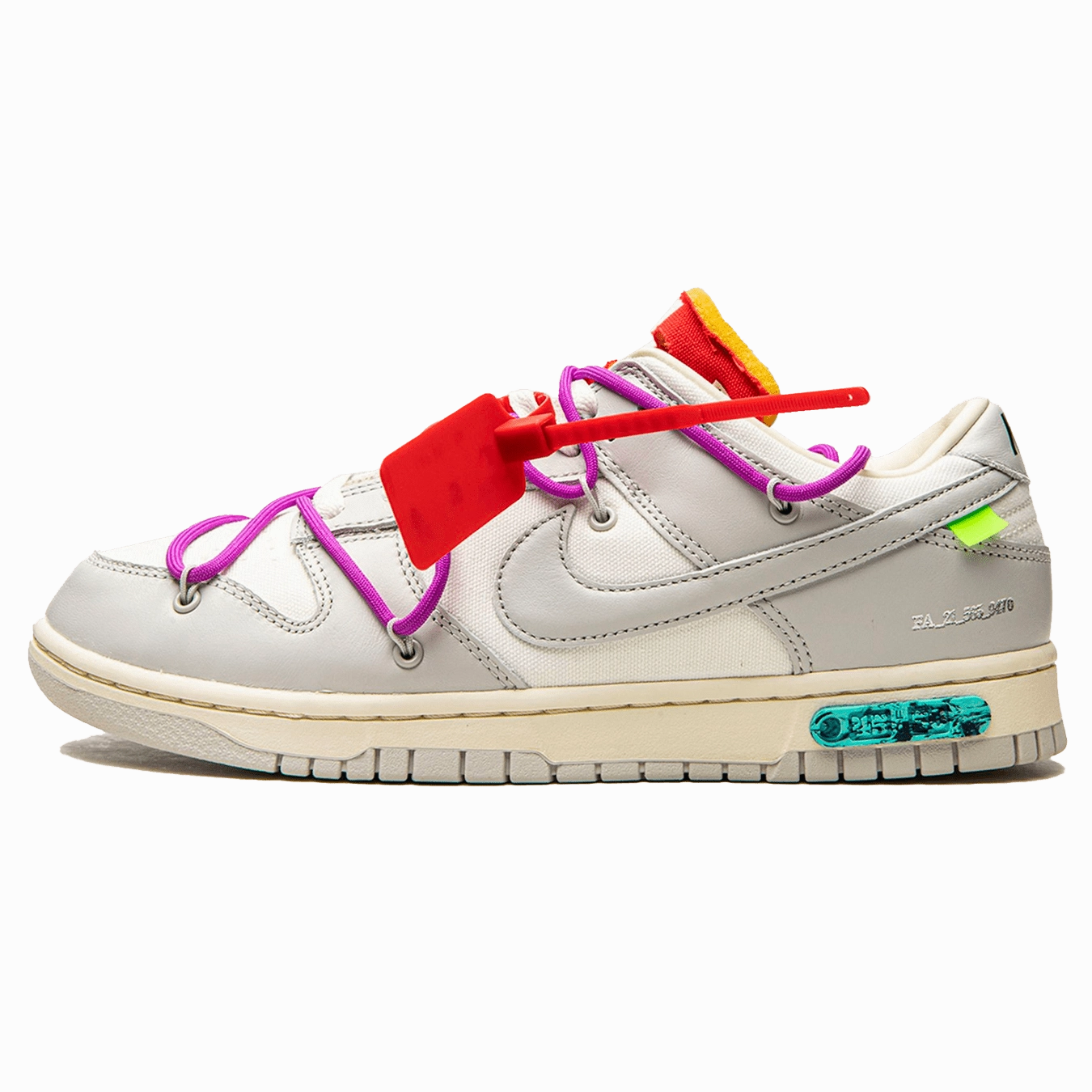 Off-White x Nike Dunk Low 'Lot 45 of 50' off white branded stylish streetwear sneakers