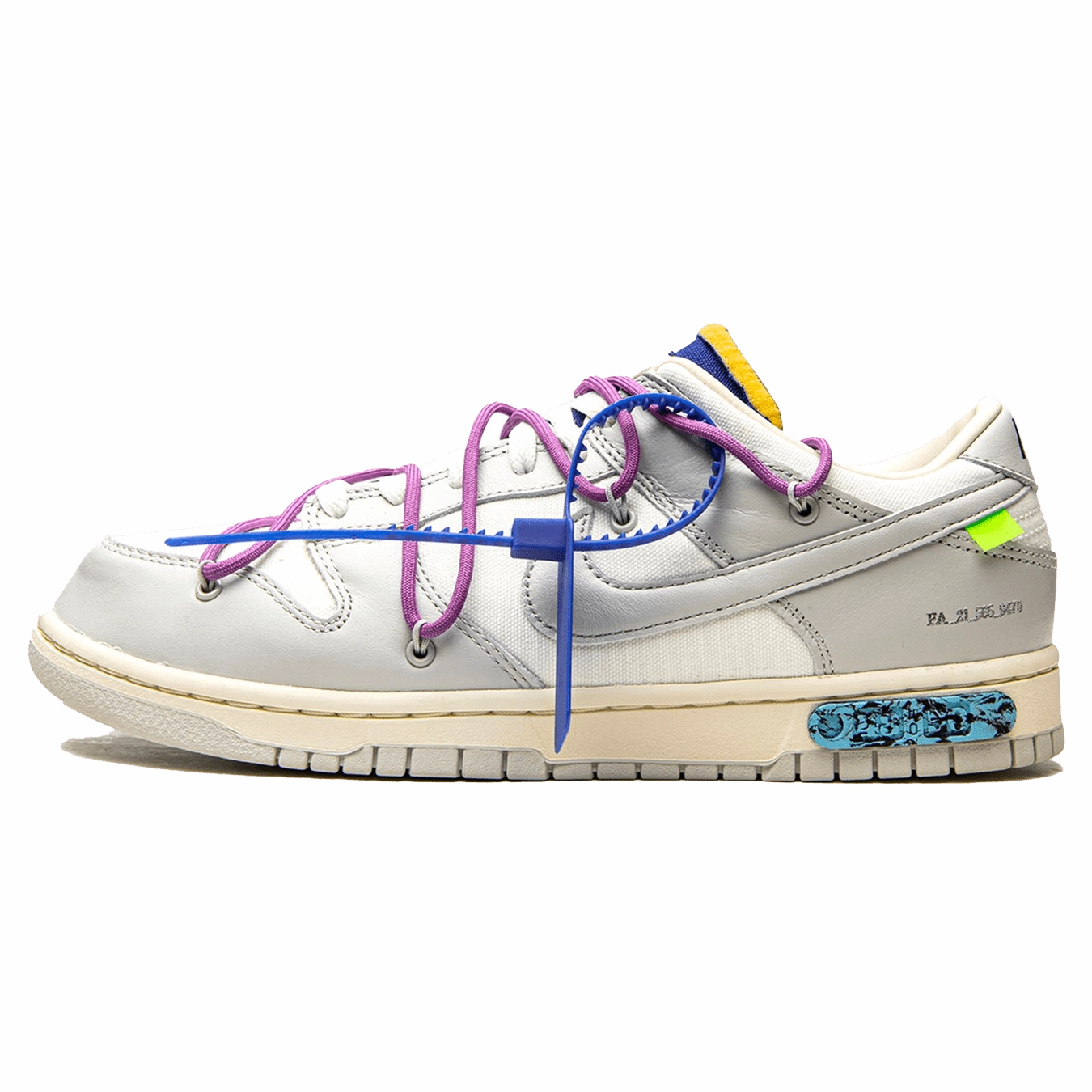 Off-White x Nike Dunk Low 'Lot 48 of 50' off white branded stylish streetwear sneakers