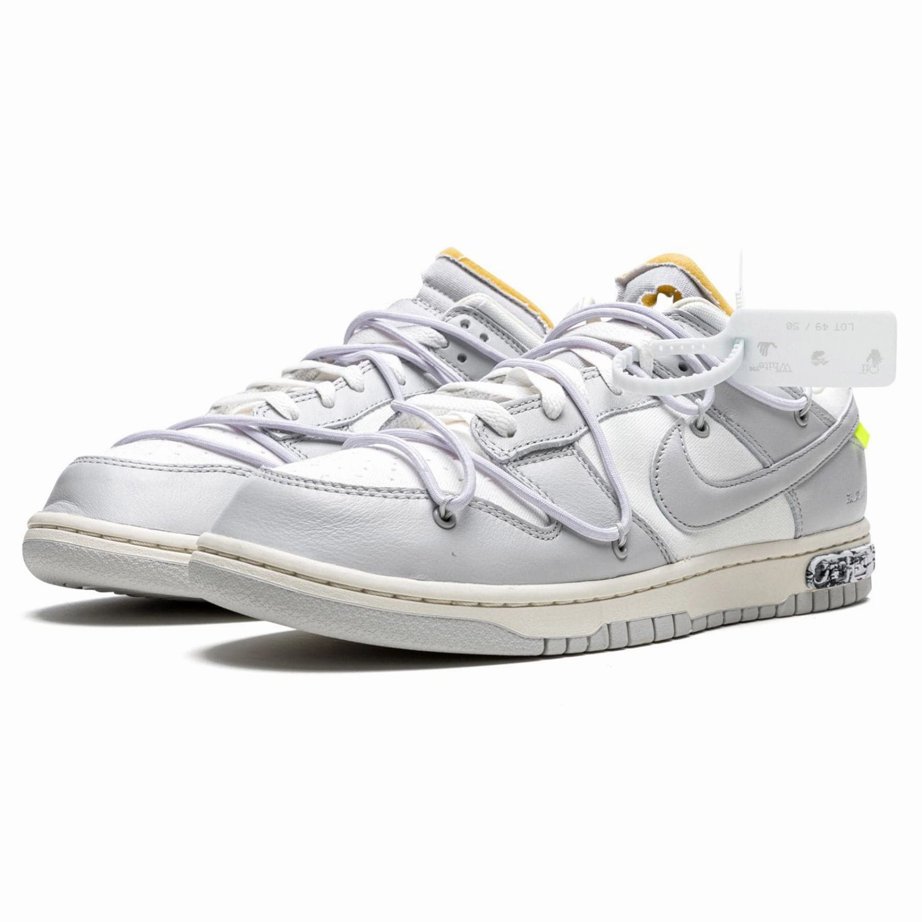 Off-White x Nike Dunk Low 'Lot 49 of 50' Off White Sneakers