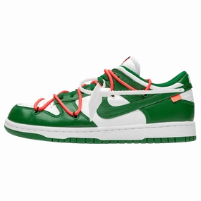 OFF-WHITE x Nike Dunk Low 'Pine Green' off white branded stylish streetwear sneakers
