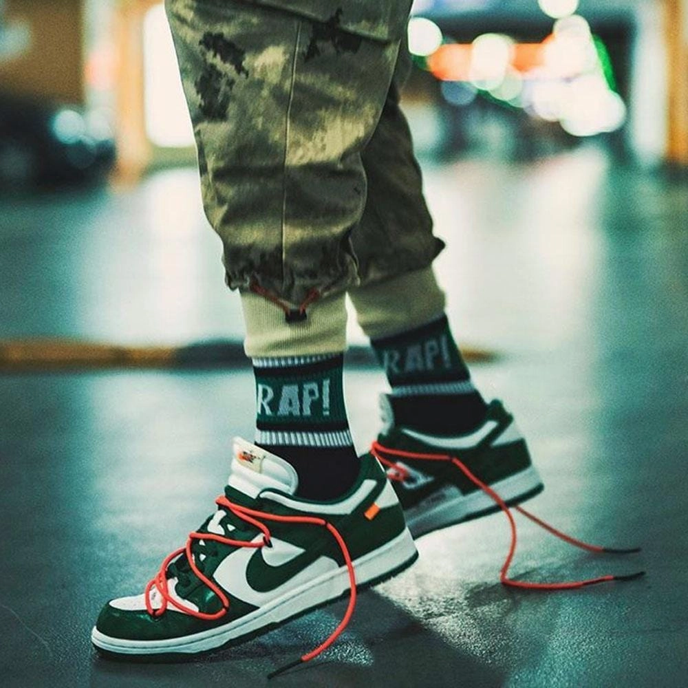 OFF-WHITE x Nike Dunk Low 'Pine Green' Off White Sneakers