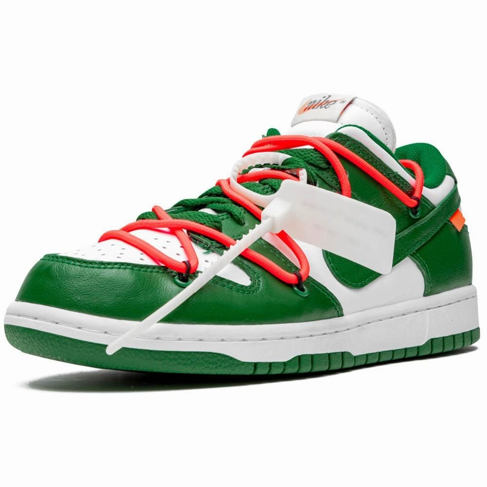 OFF-WHITE x Nike Dunk Low 'Pine Green' Off White Sneakers