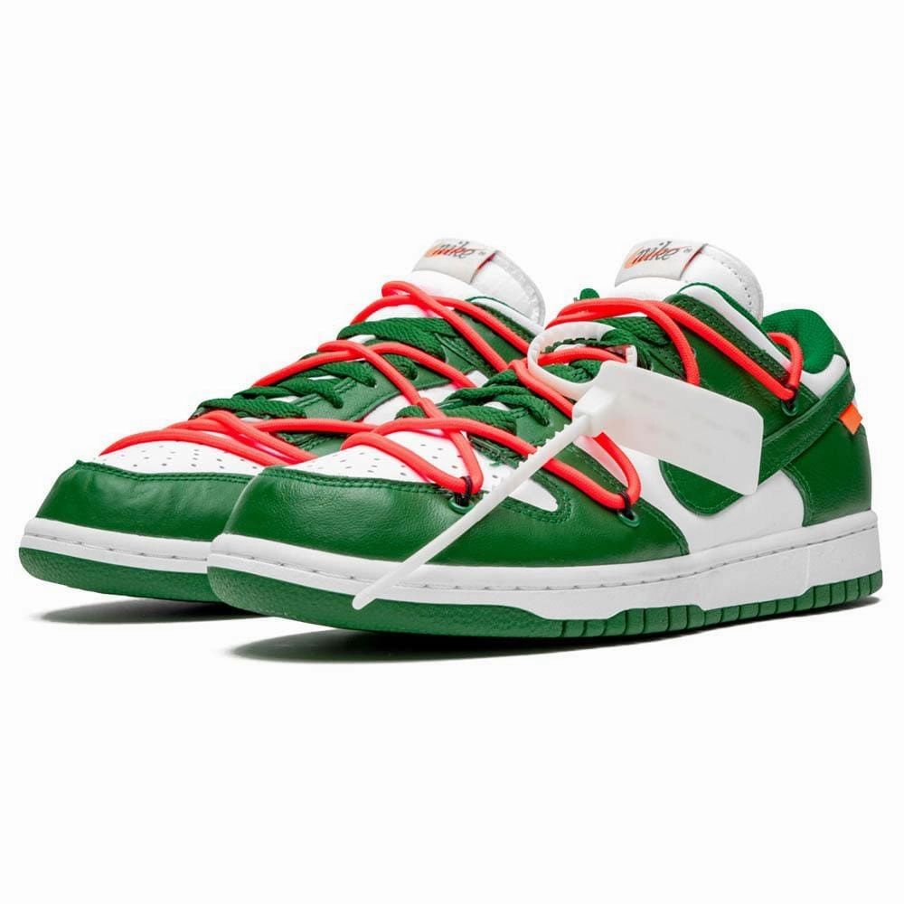 OFF-WHITE x Nike Dunk Low 'Pine Green' Off White Sneakers