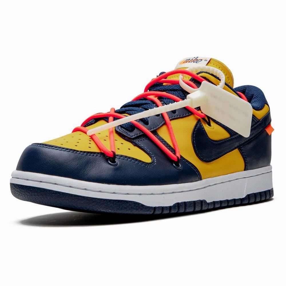 OFF-WHITE x Nike Dunk Low 'University Gold' Off White Sneakers