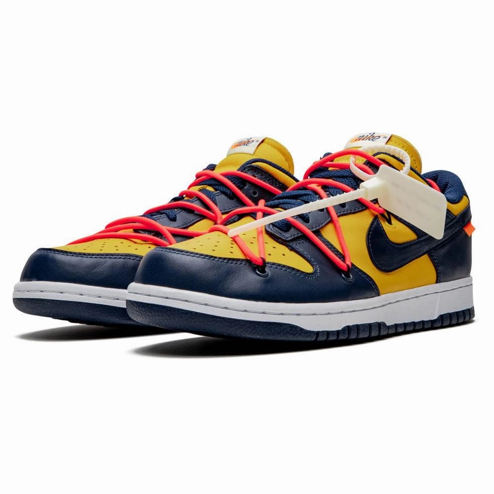 OFF-WHITE x Nike Dunk Low 'University Gold' Off White Sneakers