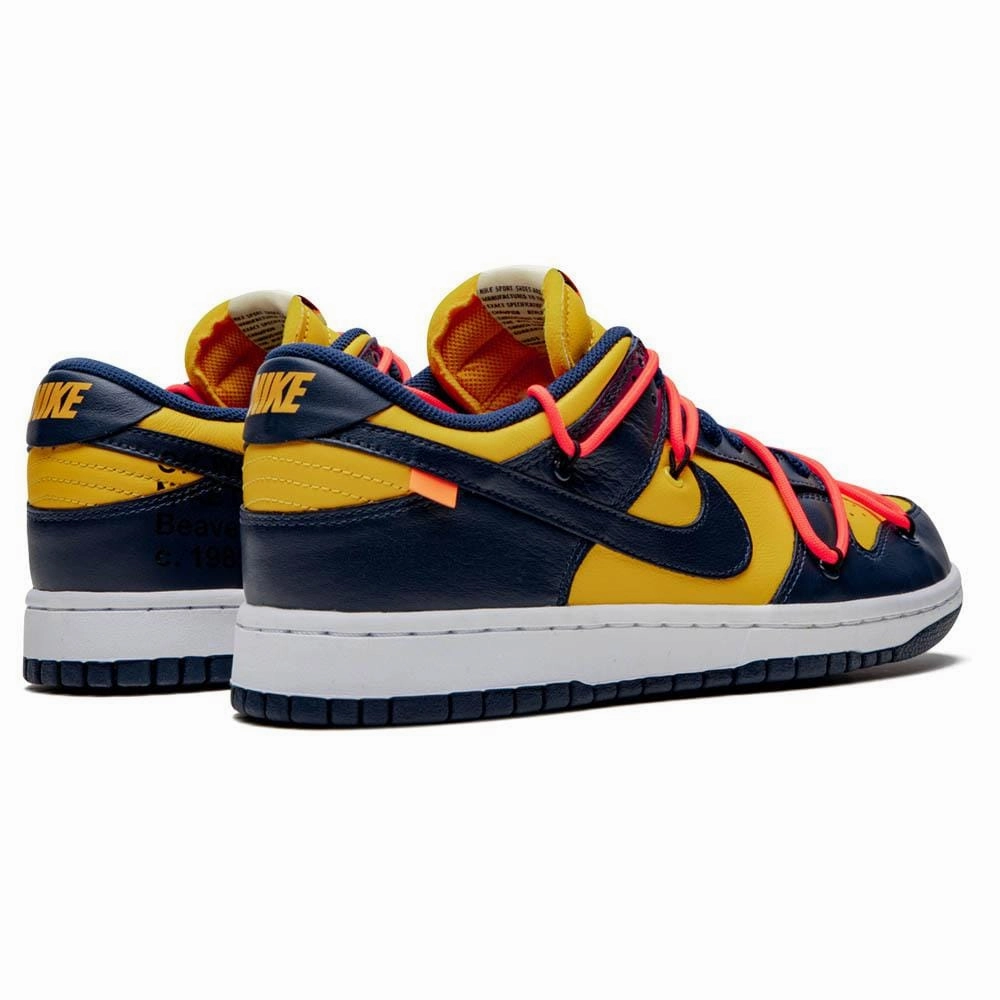 OFF-WHITE x Nike Dunk Low 'University Gold' Off White Sneakers