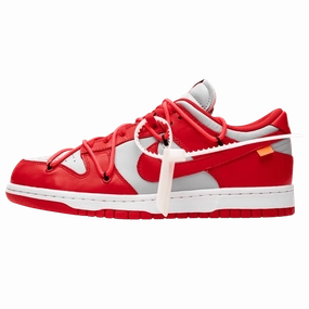 OFF-WHITE x Nike Dunk Low 'University Red' off white branded stylish streetwear sneakers