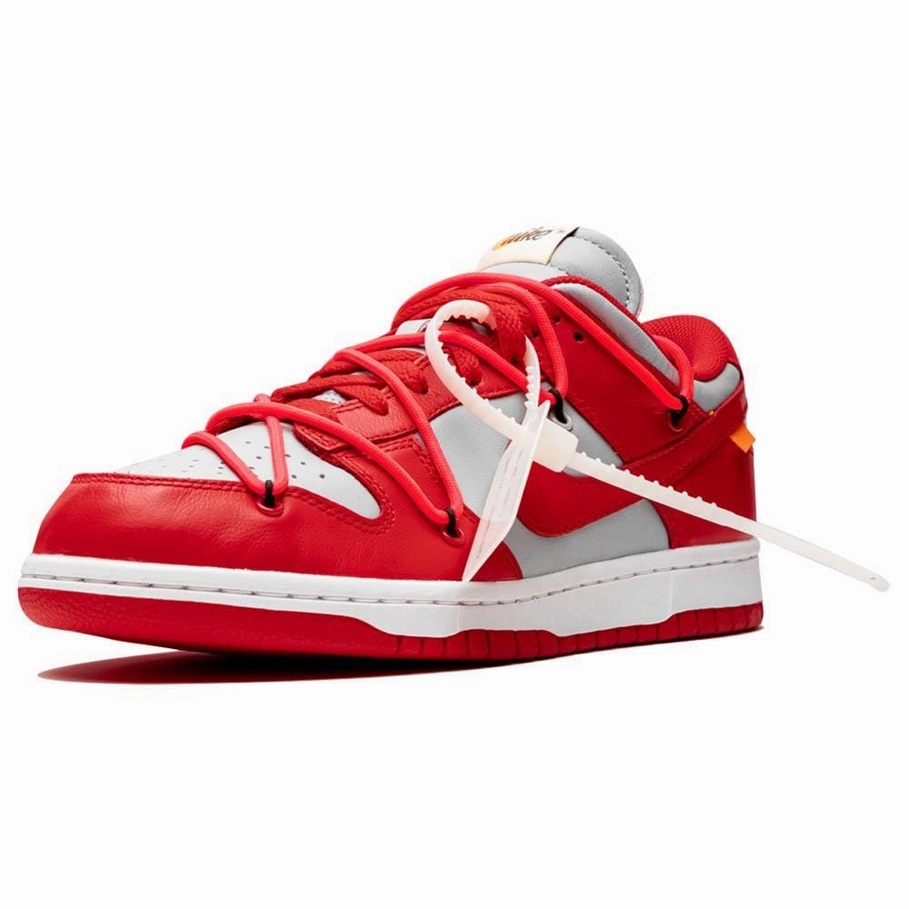OFF-WHITE x Nike Dunk Low 'University Red' Off White Sneakers