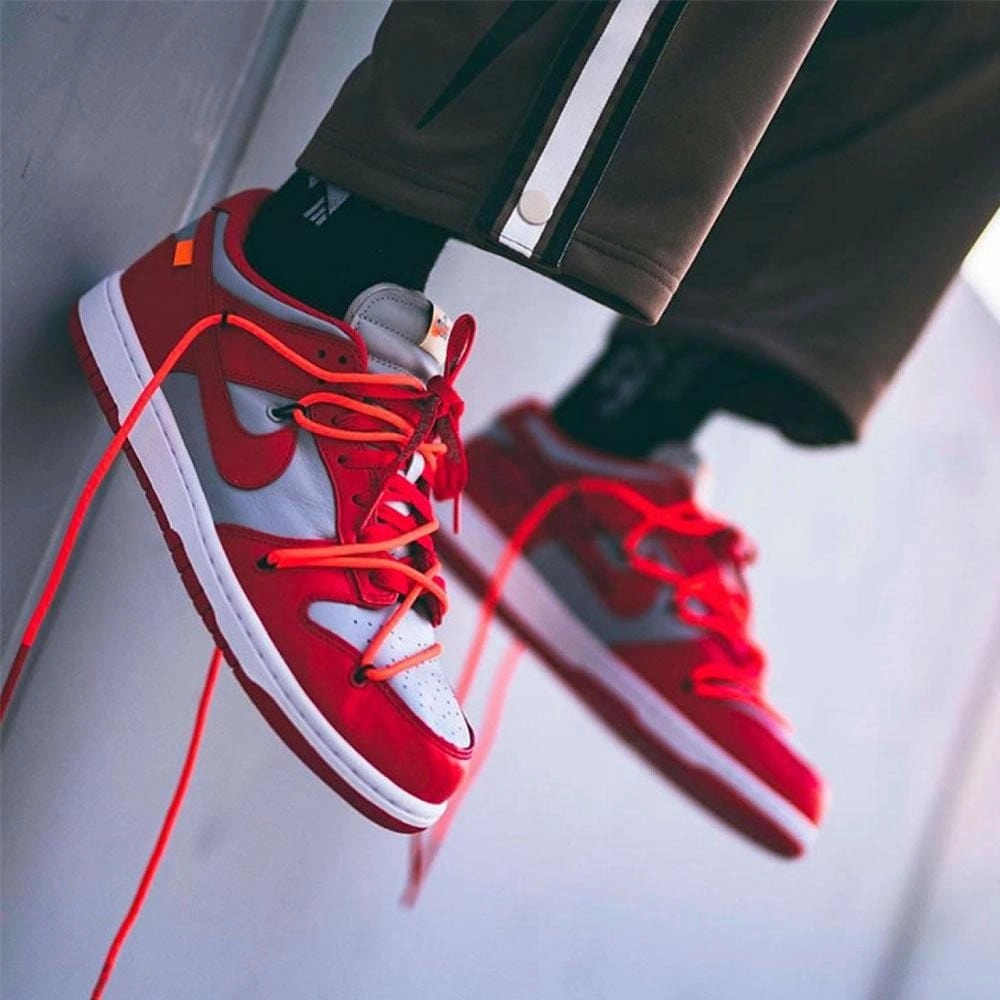 OFF-WHITE x Nike Dunk Low 'University Red' Off White Sneakers