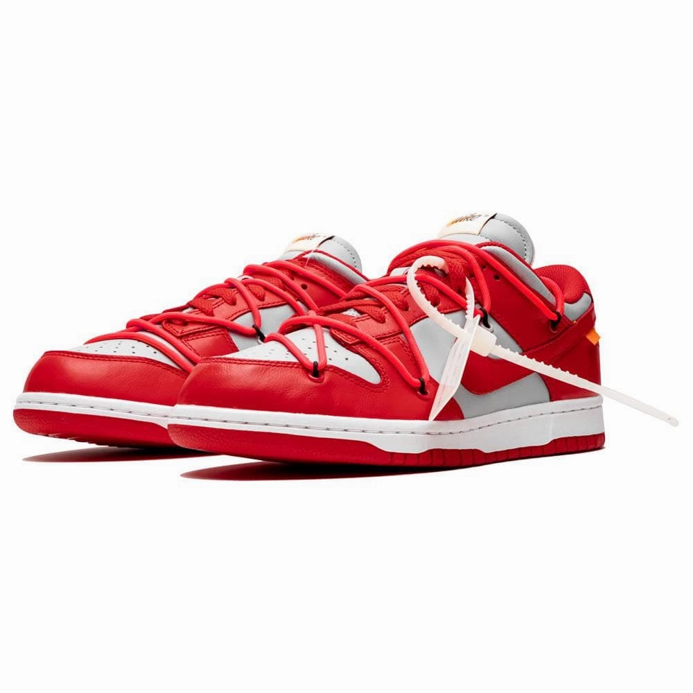 OFF-WHITE x Nike Dunk Low 'University Red' Off White Sneakers