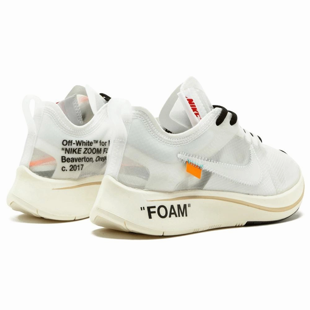 OFF-WHITE x Nike Zoom Fly "White-White-Muslin" Off White Sneakers