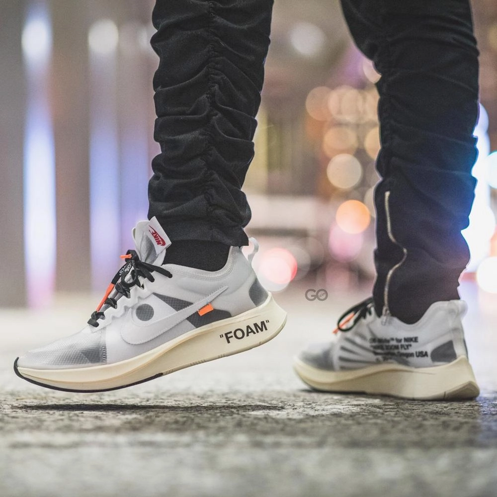 OFF-WHITE x Nike Zoom Fly "White-White-Muslin" Off White Sneakers