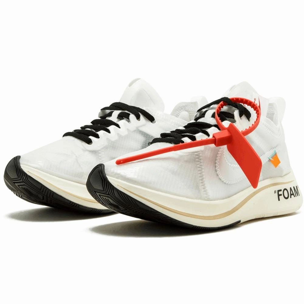 OFF-WHITE x Nike Zoom Fly "White-White-Muslin" Off White Sneakers