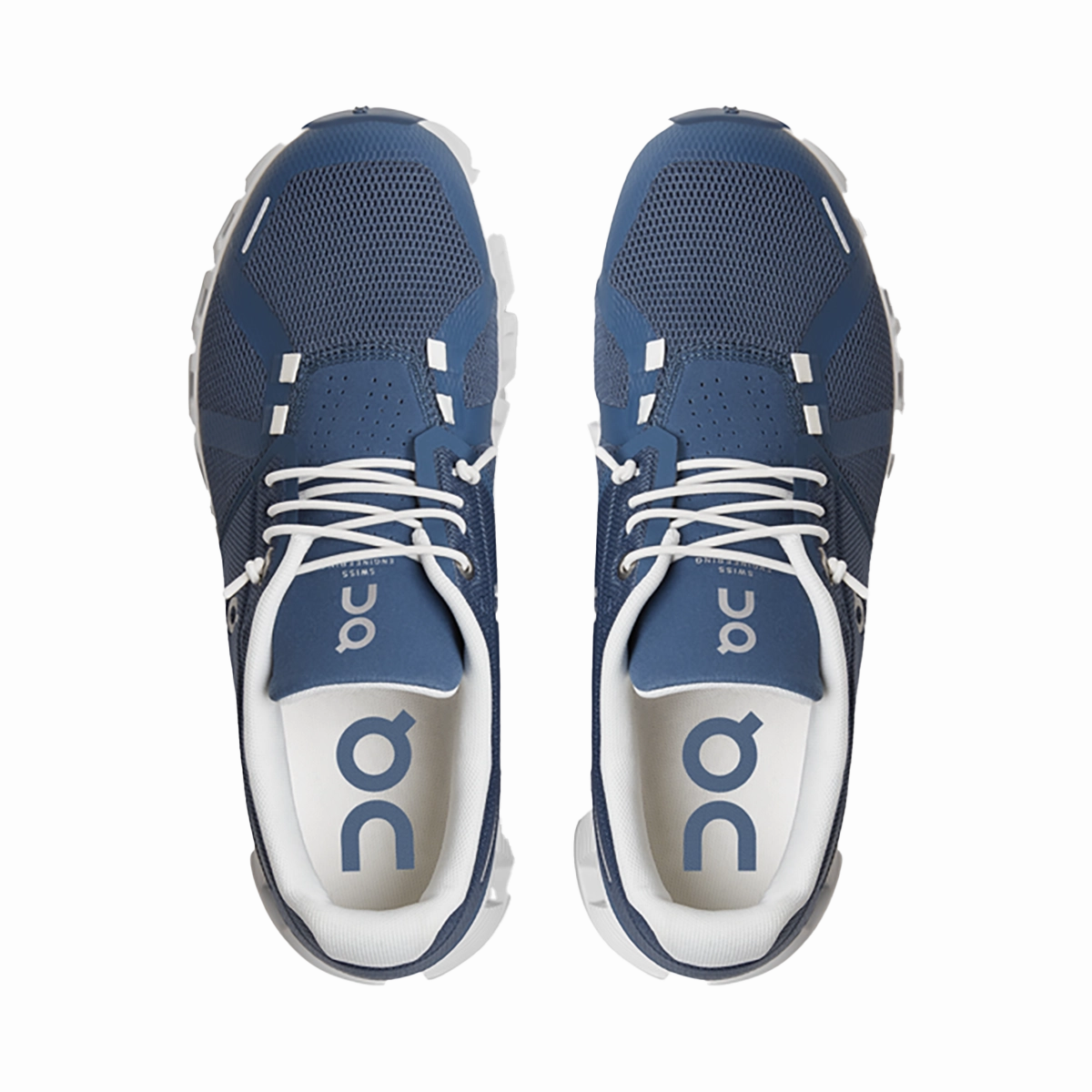 ON Cloud 5 - Denim - White On Lifestyle Footwear