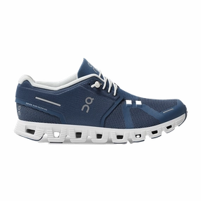 ON Cloud 5 - Denim - White on lifestyle shoes casual comfortable design