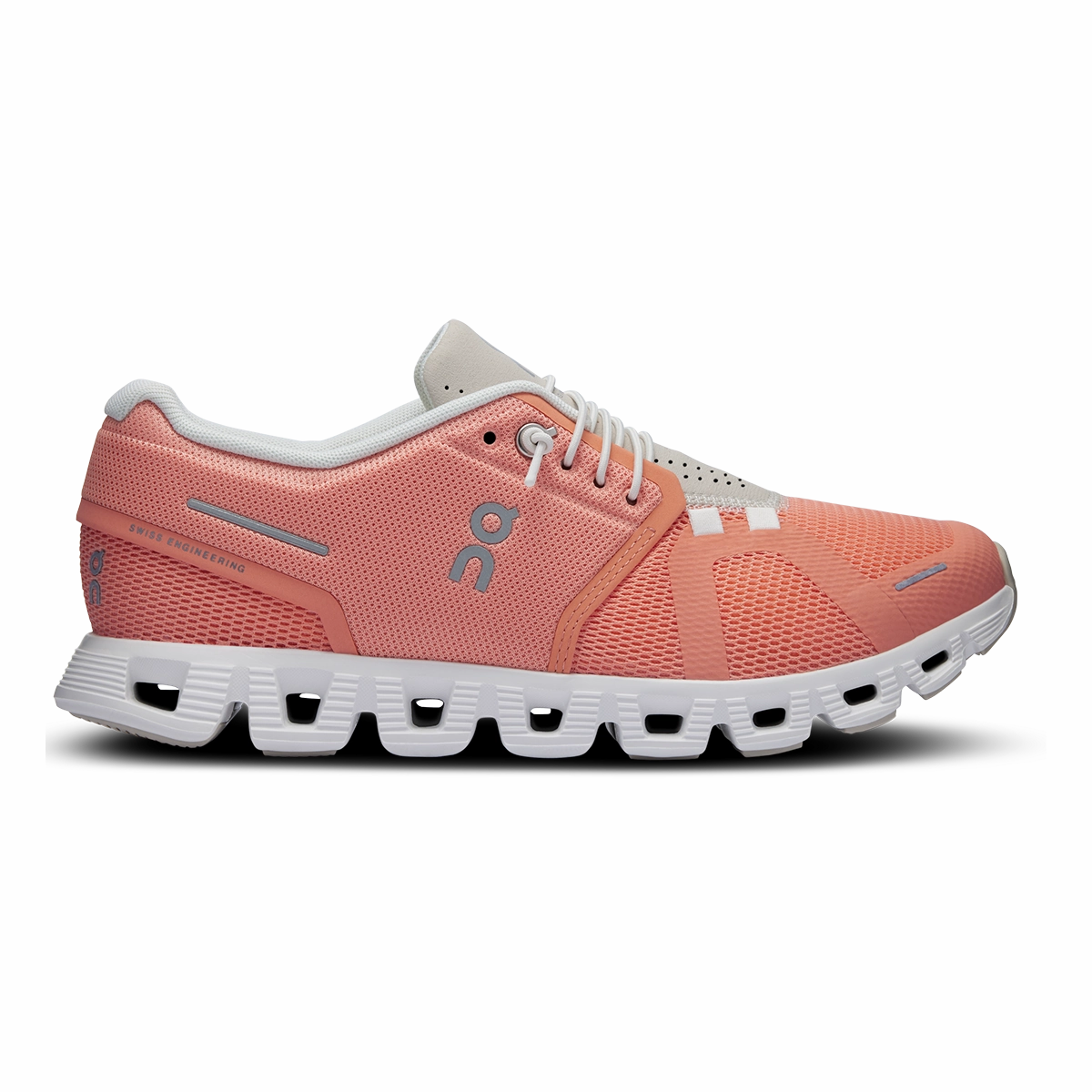ON Cloud 5 - Flamingo - Pearl on lifestyle shoes casual comfortable design