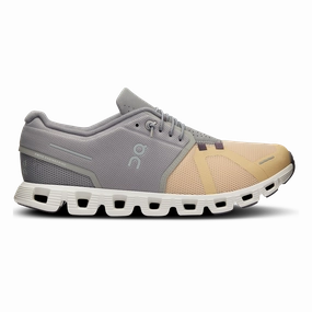 ON Cloud 5 - Fog - Savannah on lifestyle shoes casual comfortable design