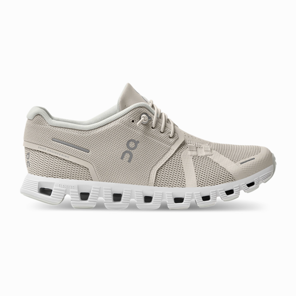 ON Cloud 5 - Pearl - White on lifestyle shoes casual comfortable design