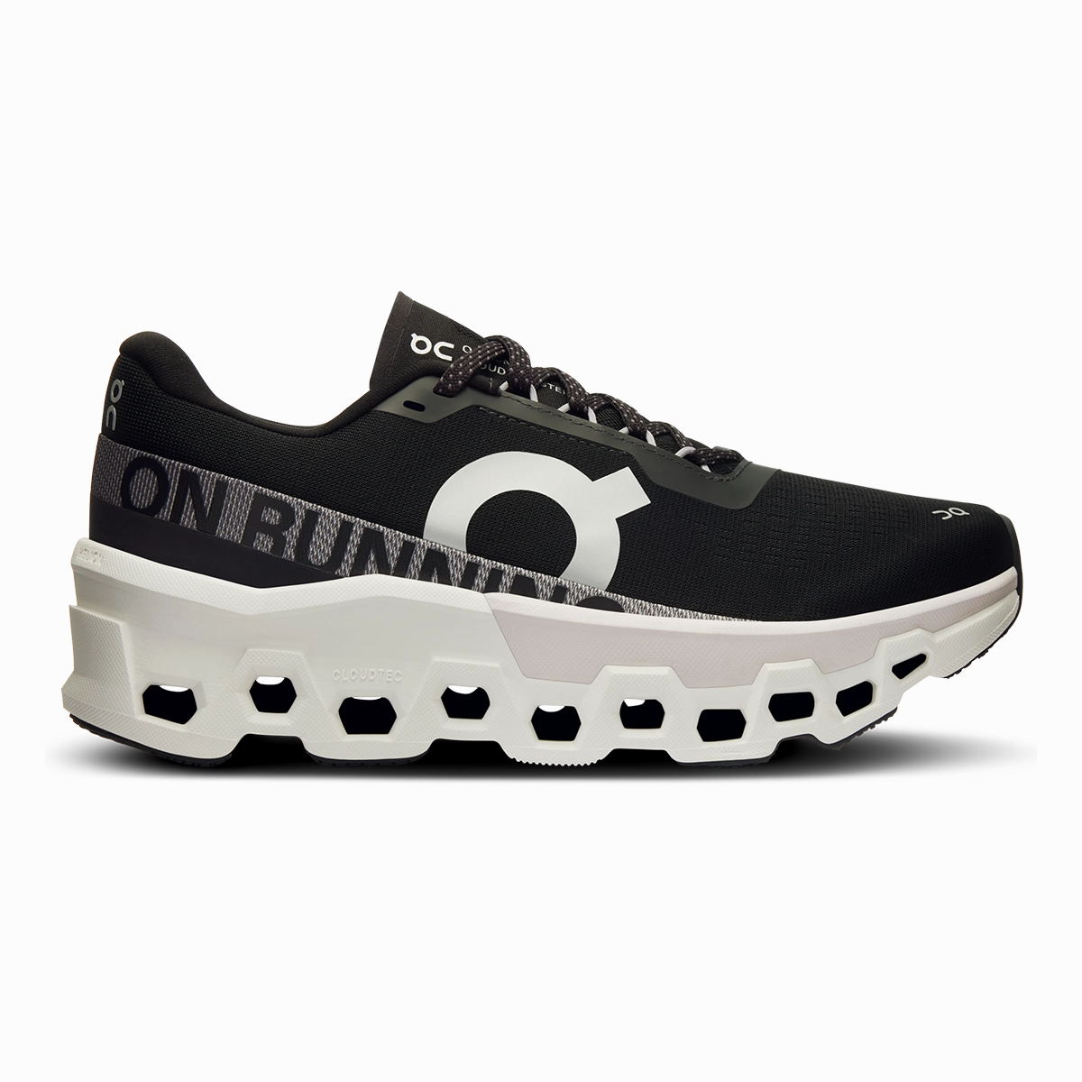 ON Cloudmonster 2 - Black - Frost on running shoes breathable and fast