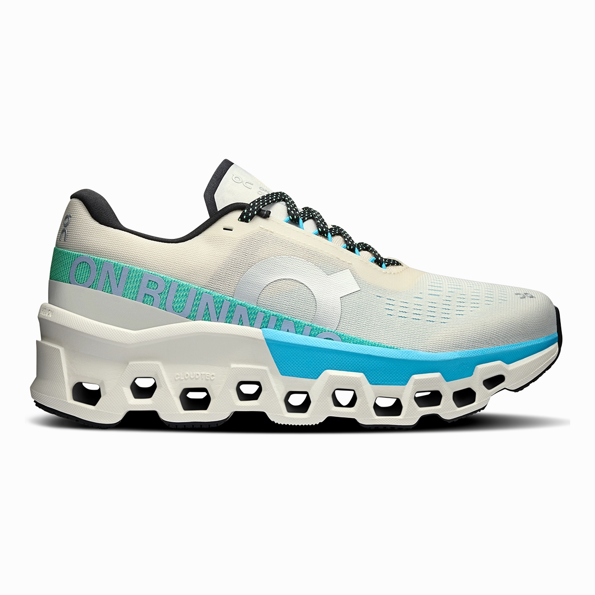 ON Cloudmonster 2 - Cream - Horizon on running shoes breathable and fast